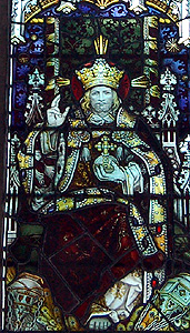 Christ in Majesty from the chancel east window March 2012